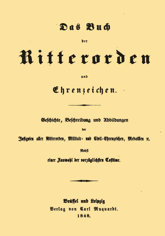 DAS BUCH DER RITTERORDEN UND EHRENZEICHEN